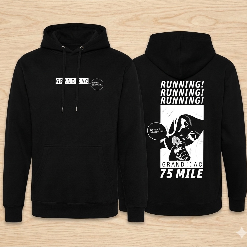 Grand AC "Running Addicted" Graphic Hoodie - Size Large